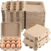 Wekvgz Egg Cartons Paper Pulp Empty Egg Cartons 3x4 Style Reusable Cardboard Egg Cartons Multipurpose Egg Carton Trays for Home Kitchen Fresh Duck Eggs Storage