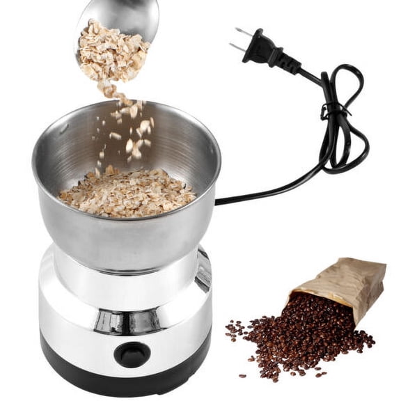 Wekvgz Electric Coffee Grinder Fast Grinding Mini Spice Grinder with 4 Stainless Steel Blades 300ml One Button Operation Coffee Bean Grinder Portable for Rice Seeds