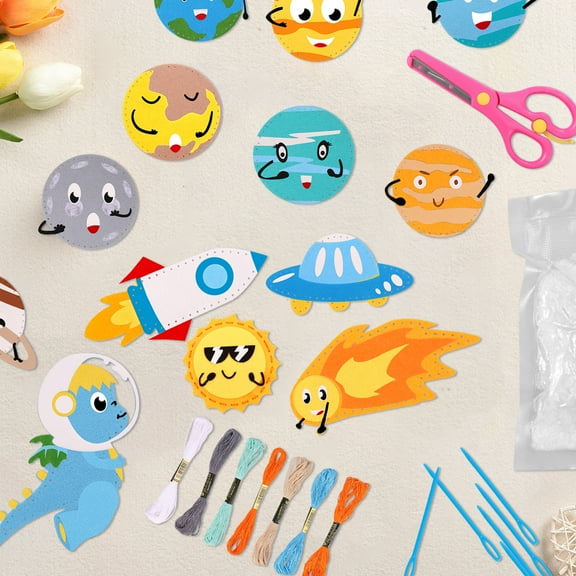 Wekvgz Kids Sewing Kit Complete Beginner Sewing Kit Fun DIY Sewing Kit Educational Sewing Kit for Kids Safe Child Sewing Kit Meaningful Sewing Kit Kids for Children Aged 8 and Over