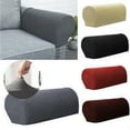 thumbnail image 1 of Wekvgz Non Slip 2-Piece Polyester Armrest Slipcover, Dark Coffee, 1 of 6