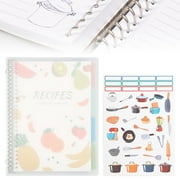 Wekvgz Recipe Book to Write in Your Own Recipes, Large Personal Blank Recipe Notebook, Removable Hardcover Recipe Journal Book Binder with 8 Dividers and 24 Tabs, Hold up to 240 Recipes