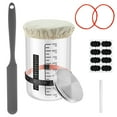 Wekvgz Sourdough Starter Jar Kit Reusable Sourdough Jar Kit Glass