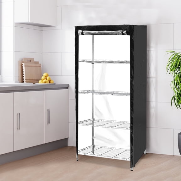 Wekvgz Storage Rack Cover Waterproof Storage Shelving Unit Cover 36in W x 18in D x 72in H Dustproof Wire Shelf Cover Outdoor Standing Shelf Units Cover with Zipper for Keeping Rack Clean