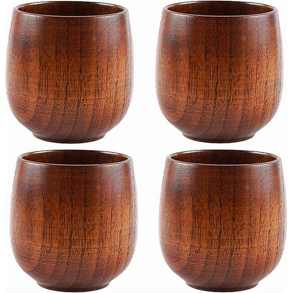 Wekvgz Whiskey Wood Tumblers Reusable Versatile Wood Old Fashioned Glass Sturdy Wood Drinking Glass Exquisite Wood Whiskey Glasses for Men Drinking