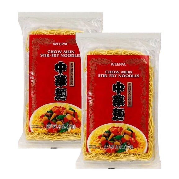 Wel Pac,2 PACK Chow Mein Stiry Fry Noodles - 6oz