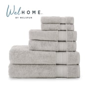 WelHome 100% Cotton 6-Piece Ultra SOFT TWIST Towel Set, 600 GSM, 2 Bath Towels 30" x 54", 2 Hand Towels, 2 Washcloths, Highly Absorbent, Bathroom Towel For Ever