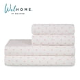thumbnail image 1 of WelHome 100% Cotton Queen Sheets Set, 4 Piece Bed Sheets Set with HeiQ Fresh, Percale Weave, Hotel Luxury, Ultra Soft Sheets Set with Pillowcases,Catarina Dots, 1 of 8