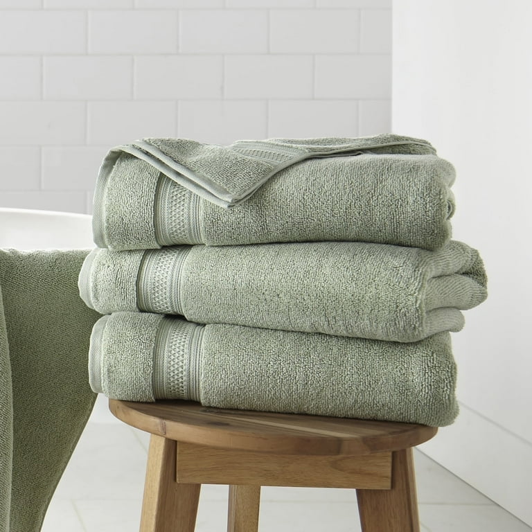 WelHome 100% HYGROCOTTON® 4-Piece Solid Soft Bath Towels Set - Main Image