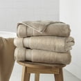 thumbnail image 1 of WelHome 100% HYGROCOTTON® 4-Piece Solid Soft Bath Towels Set, Castle Wall, 600 GSM, 30" x 56", Large, Absorbent & Plush Bathroom Towels, 1 of 10
