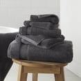 thumbnail image 1 of WelHome 100% HYGROCOTTON® 6-Piece Solid Soft Towel Set, Quiet Shade, 600 GSM, 2 Large Bath Towels 30" x 56", 2 Hand Towels, 2 Washcloths, Absorbent & Plush Bathroom Towels, 1 of 11
