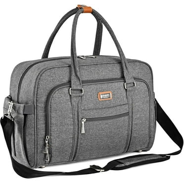 WelaVila Diaper Bag Tote: Stylish Tote Diaper Bags with Changing Pad, Dark Gray, 1 pk