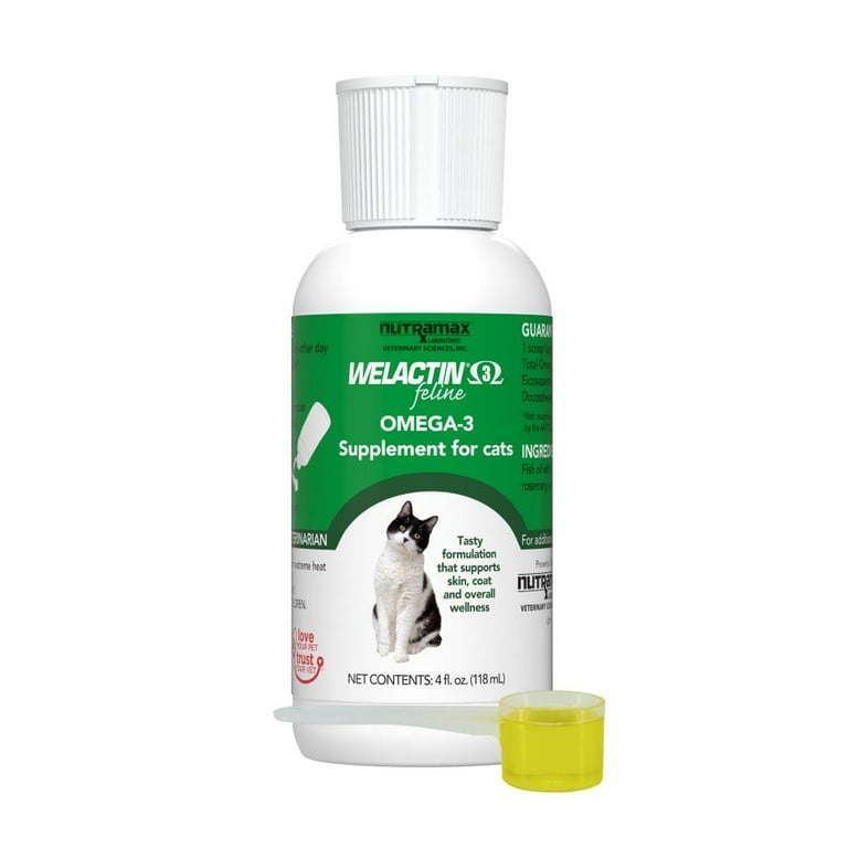 Welactin Pet Omega-3 Fish Oil Liquid, Skin Coat Supplement for