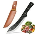 thumbnail image 1 of Welan 7.87 inch Boning Knife, Butcher Knife, High Carbon Stainless Steel, Meat Cleaver Knife for Camping Outdoor, BBQ and Kitchen, 1 of 8