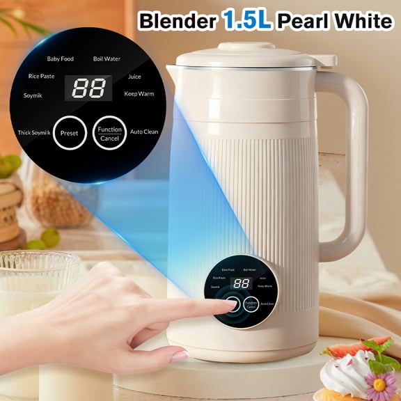 Welan Automatic Nut Milk Maker, 40oz Capacity, Almond, Cashew, Oat, Soy Milk, Smoothie and Hot Beverage Machine with Delay Start