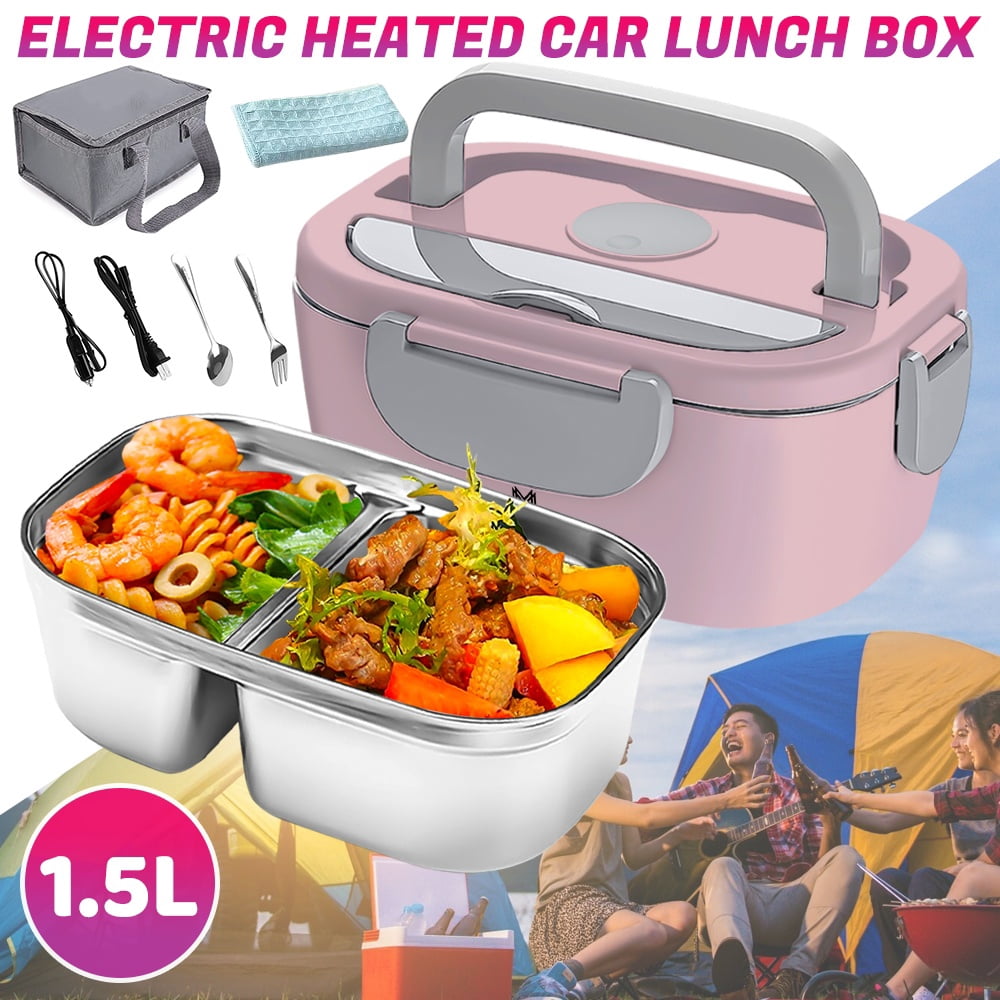 Welan Electric Lunch Box Food Heater 65W Faster Heated Food Warmer Self Heating Lunch Box for Work/Car/Outdoors, Portable Lunch Case with Bag