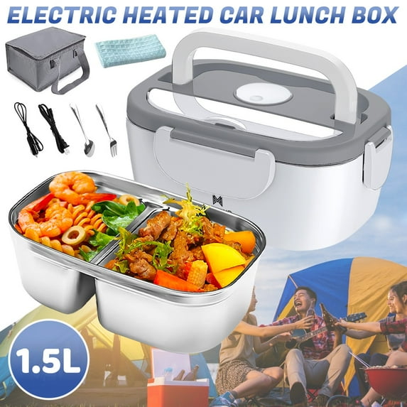 Welan Electric Lunch Box Food Heater 65W Faster Heated Food Warmer Self Heating Lunch Box for Work/Car/Outdoors, Portable Lunch Case with Bag