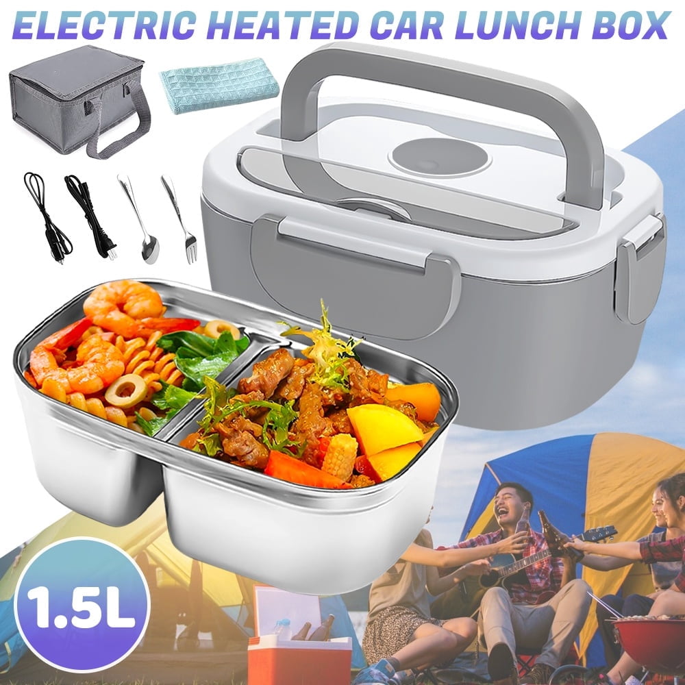 Welan Electric Lunch Box Food Heater 65W Faster Heated Food Warmer Self Heating Lunch Box for Work/Car/Outdoors, Portable Lunch Case with Bag