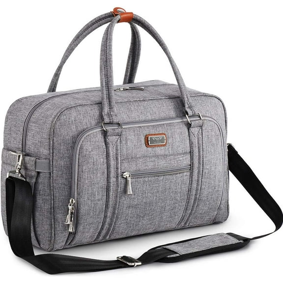 WelaVila Diaper Bag Tote: Stylish Tote Diaper Bags with Changing Pad, Gray, 1 pk