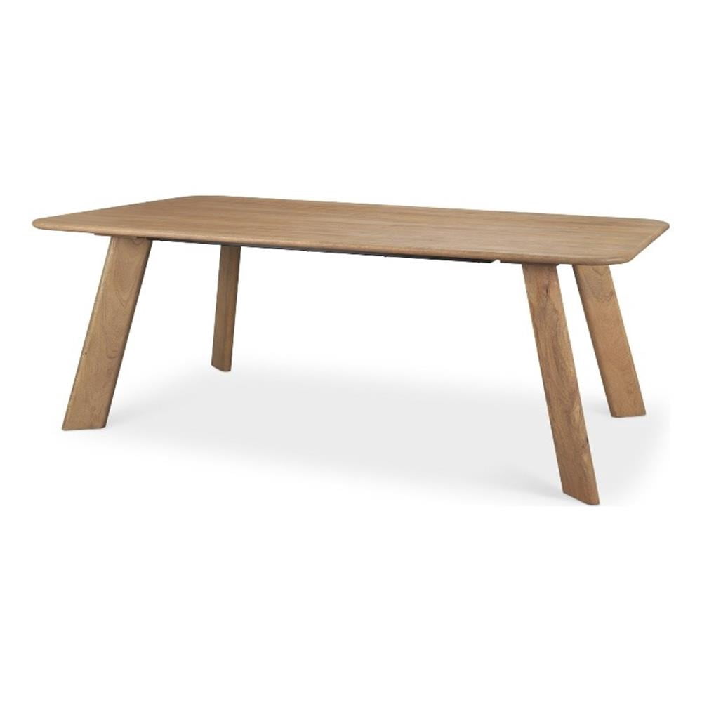 Welborn 84" Light Brown Wood Rectangular Dining Table - Walmart.com