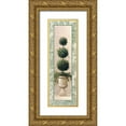 thumbnail image 1 of Welby 8x18 Gold Ornate Wood Framed with Double Matting Museum Art Print Titled - Ivy Topiary IV, 1 of 4