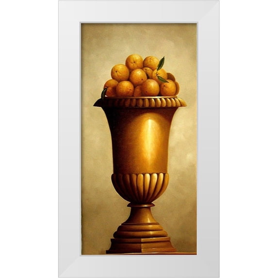 Welby 9x14 White Modern Wood Framed Museum Art Print Titled - Orange Sunrise