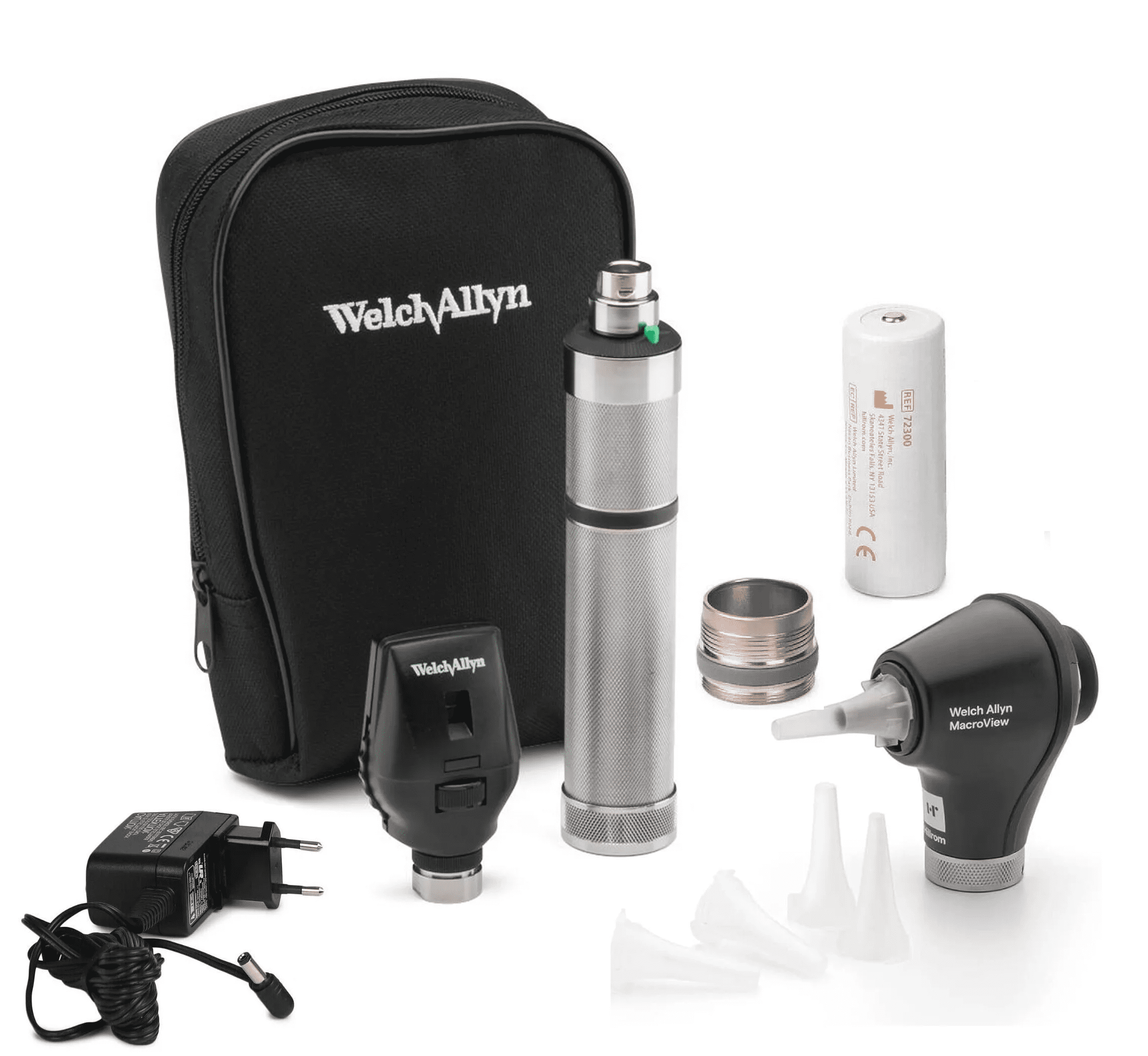 Welch Allyn 3.5V Diagnostic Set with Coaxial LED, MacroView Basic LED Otoscope, 1 Count