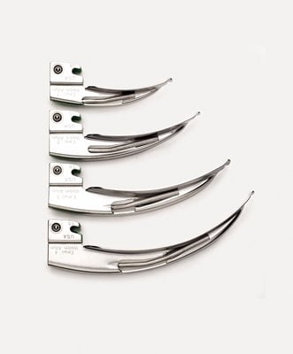 Welch Allyn # 3 English MacIntosh Fiber Optic Laryngoscope Blade