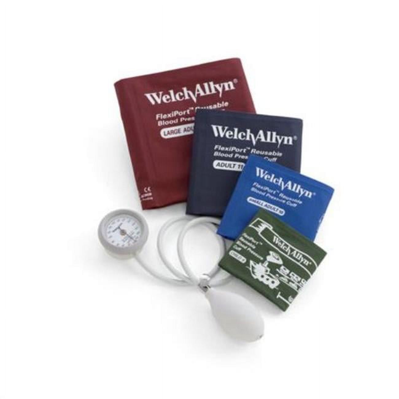 Welch Allyn 436397-EA Adult Aneroid Sphygmomanometer with Cuff DuraShock, Large