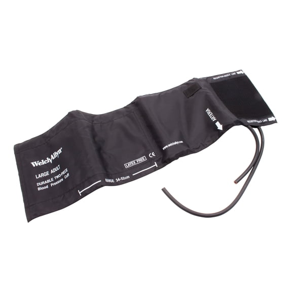 Welch Allyn 5082-23 Blood Pressure Cuff; Large Adult, Reusable (Two Piece), 2- Tubes