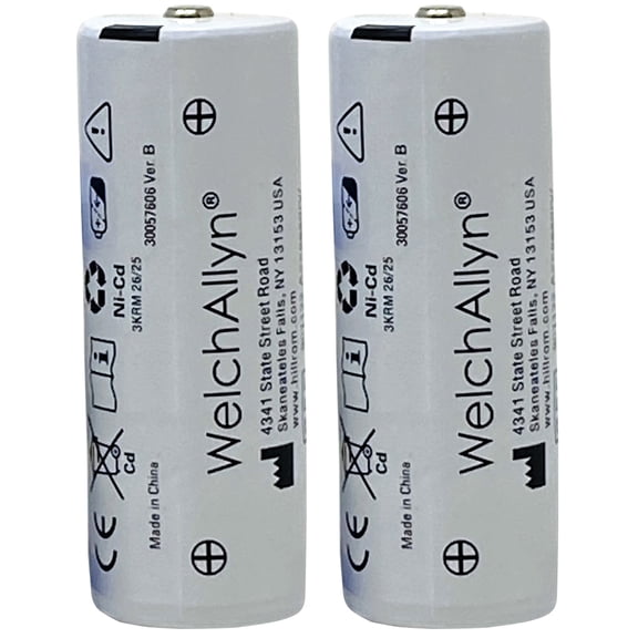 Welch Allyn 72200 3.5V Replacement Rechargeable Battery - 2 Packs