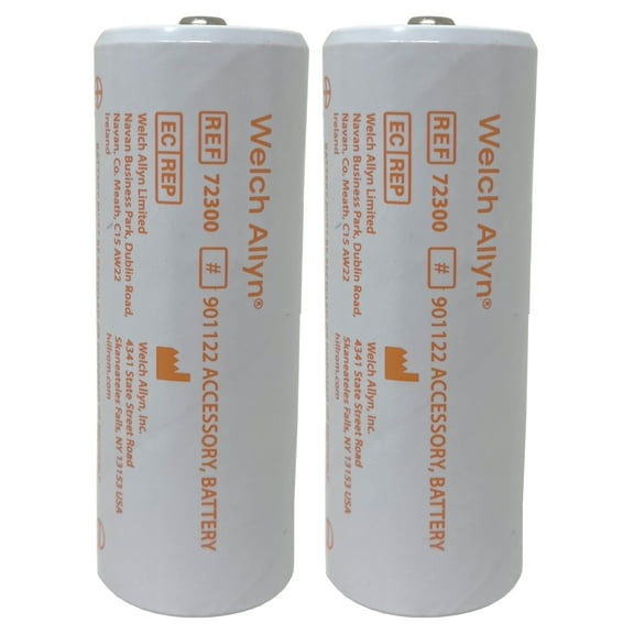 Welch Allyn 72300 3.5V Nickel-Cadmium Rechargeable Battery - 2 Packs