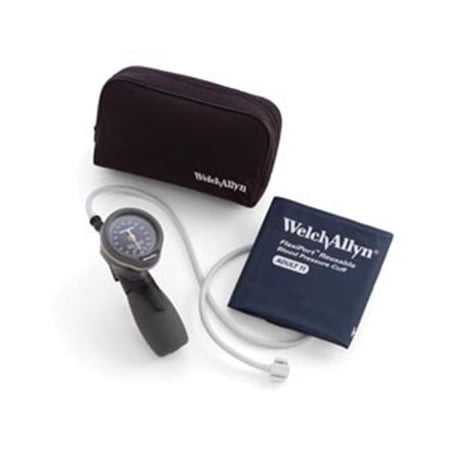 Welch Allyn DS66 Hand Aneroid & Adult Cuff in Zippered Case Latex Free Cuff