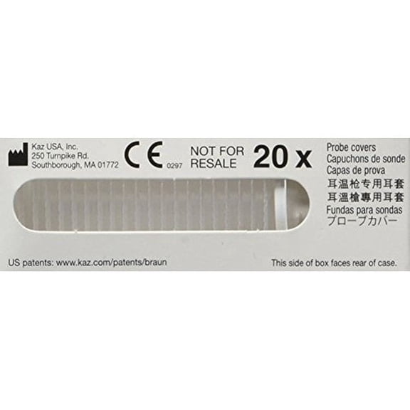 Welch Allyn Thermoscan PRO 6000 Ear Thermometer Probe Covers 20 Ct | Braun Thermoscan Covers | Lens Filters | Thermoscan Braun Ear Covers | Disposable Braun Ear | Hygiene Caps | Made in USA