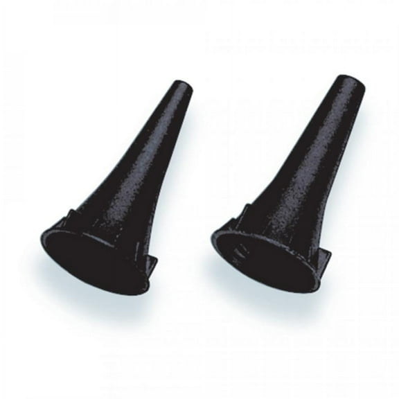 Welch Allyn Universal KleenSpec Otoscope Specula, Black, Pediatric, 2.75 mm., Disposable, Sleeve of 34, 2 Count