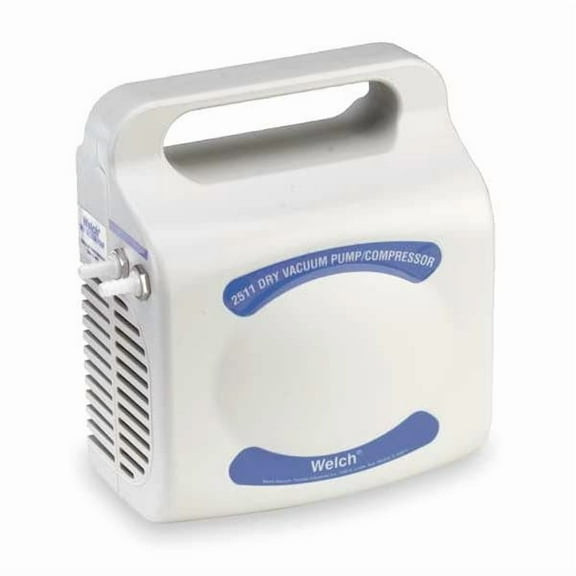 Welch Piston Air Compressor/Vacuum Pump,1/32HP 2511B-01