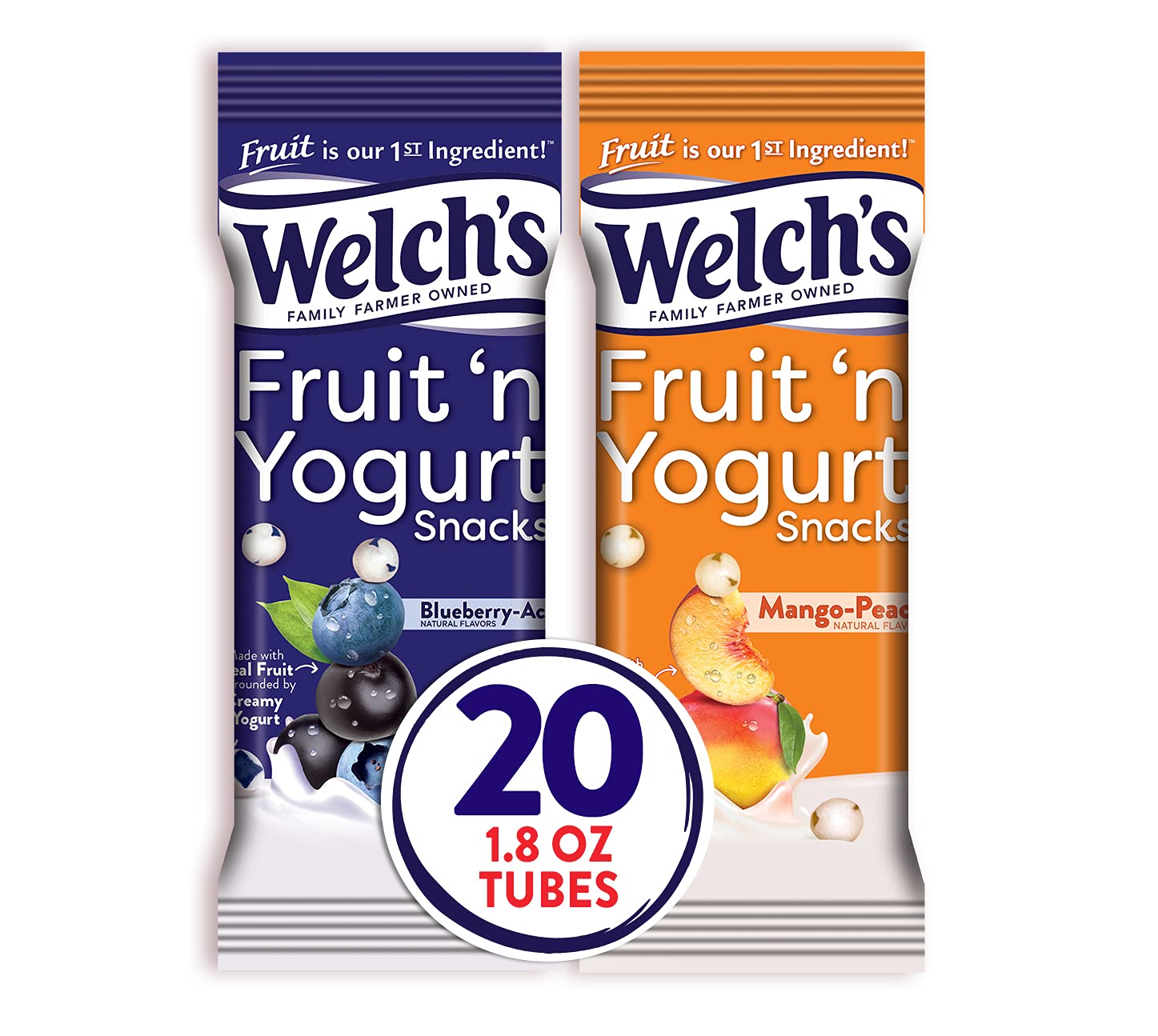 Welch,S Fruit Snacks, Fruit ,N Yogurt Variety Pack, Blueberry Acai