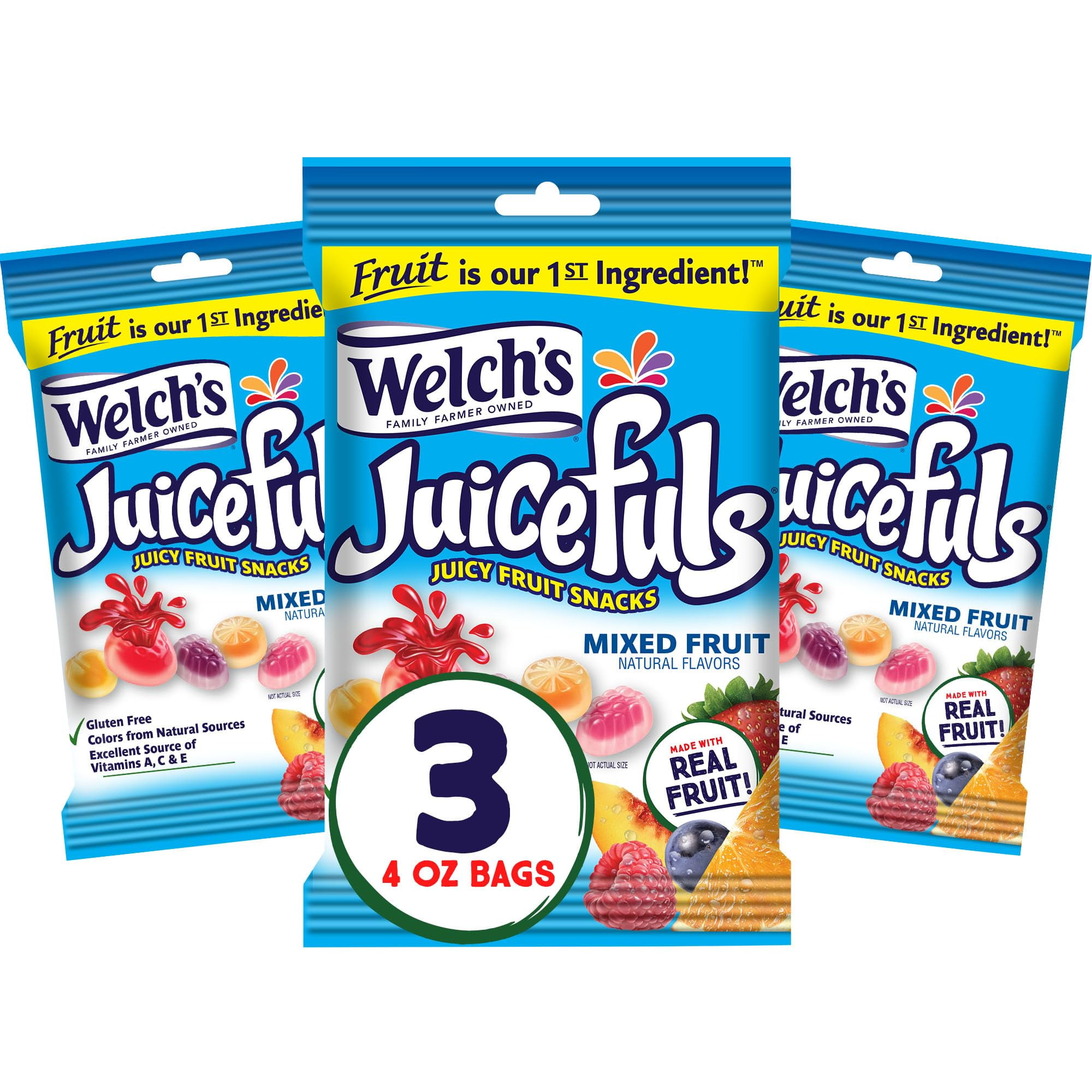 Welch,S Juicefuls Juicy Fruit Snacks, Mixed Fruit, Fruit Gushers