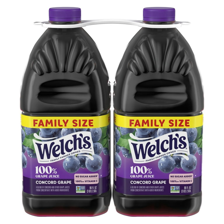 Welch's Non-GMO, 100% Concord Grape Juice, No Added Sugar Welch's Non-GMO, 100% Concord Grape Juice, No Added Sugar