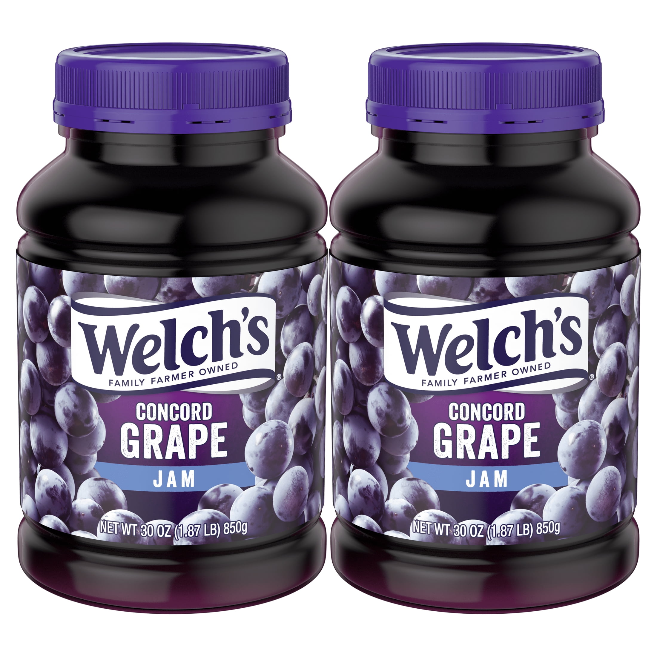 (2 pack) Welch's Concord Grape Jam, 30 oz Jar