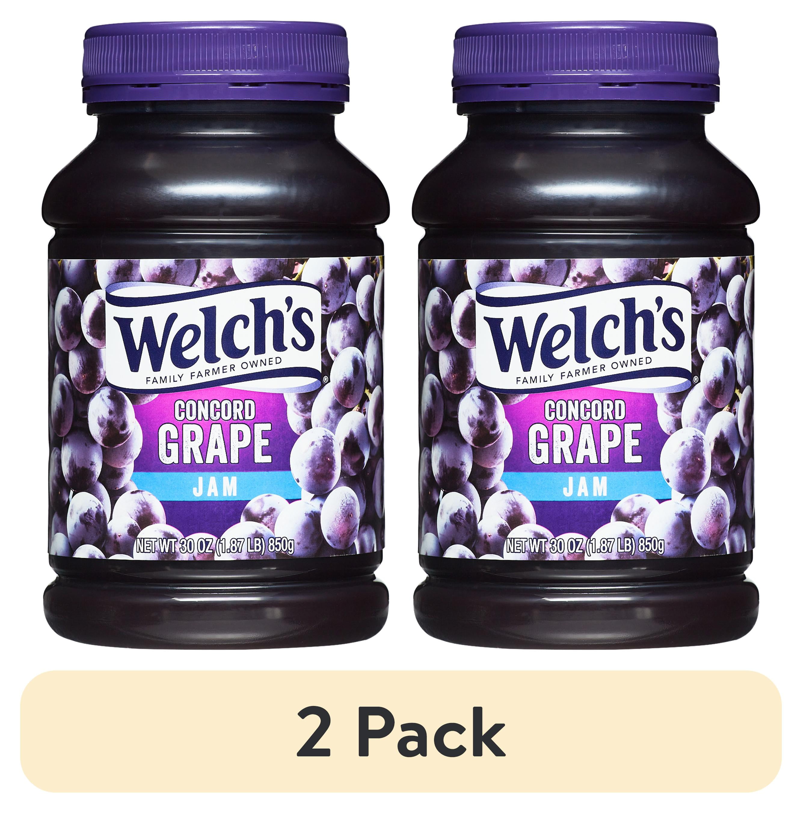 (2 pack) Welch's Concord Grape Jam, 30 oz Jar