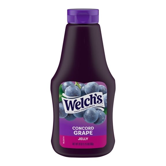 Welch's Concord Grape Jelly, 20 oz Squeeze Bottle