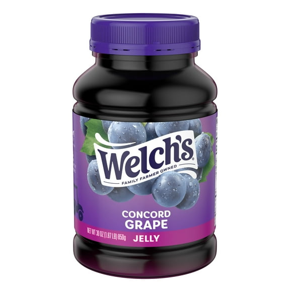 Welch's Concord Grape Jelly, 30 oz Jar, Pack of 4