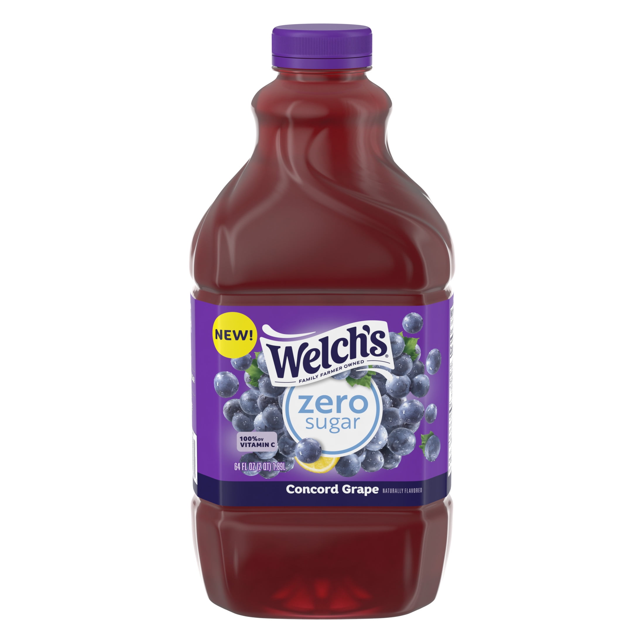 Welch's Concord Grape Zero Sugar Drink, 64 fl oz Bottle