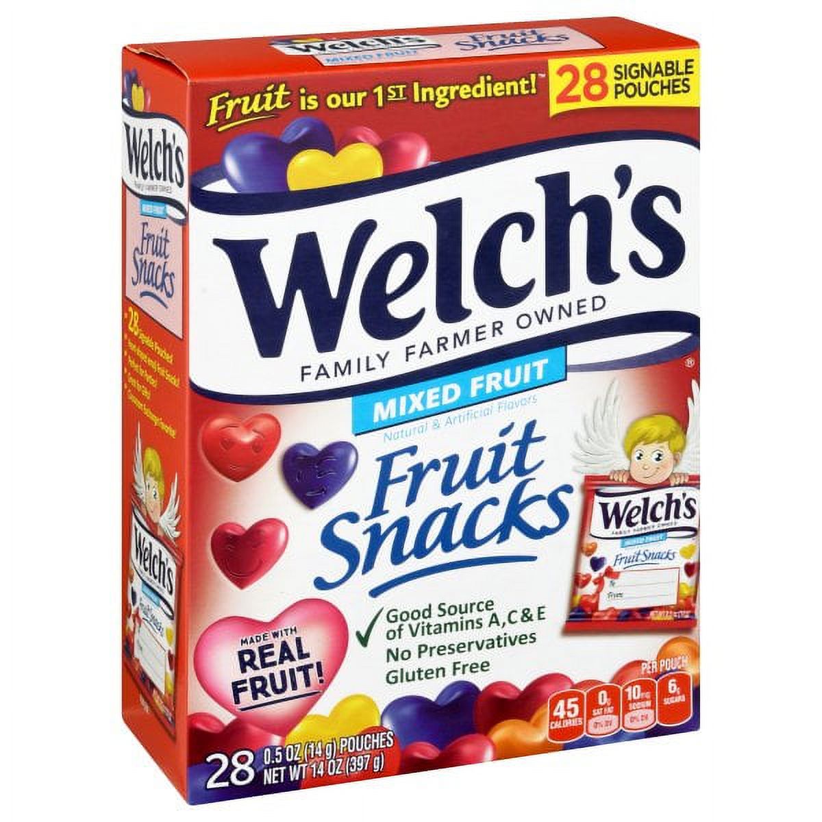 Welch's Fat-Free Mixed Fruit Snacks, 0.5 Oz., 28 Count - image 1 of 4