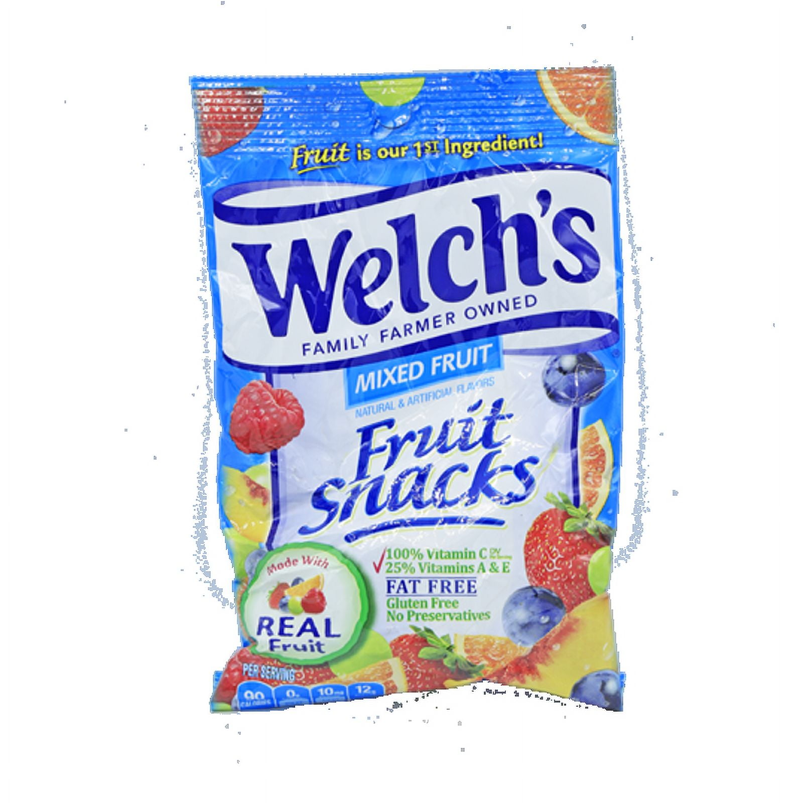 Welch's Fat-Free Mixed Fruit Snacks, 2.25 Oz.