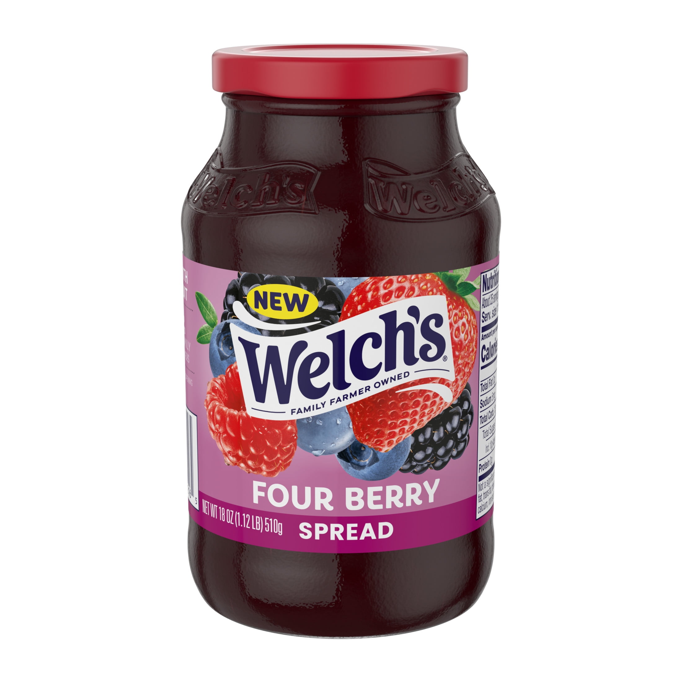 Welch's Four Berry Spread, 18 oz Jar