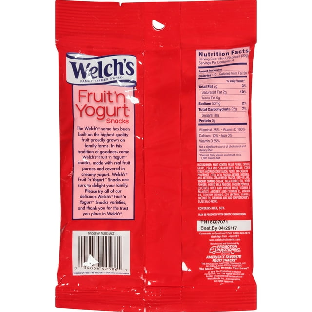 Welch's Fruit 'N Yogurt Strawberry Snack, 4.25 Oz.
