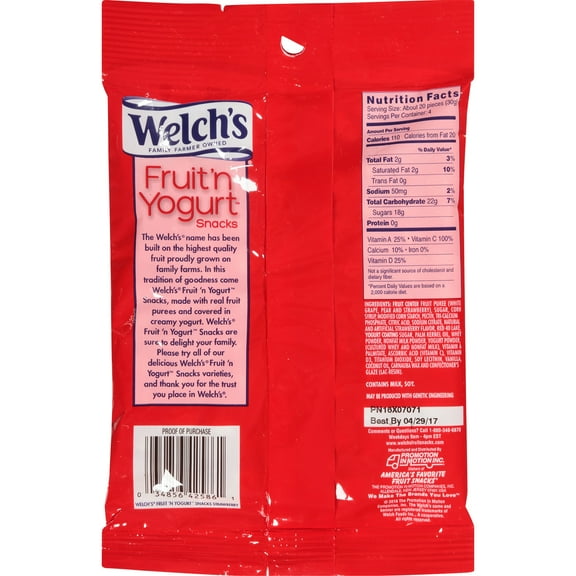 Welch's Fruit 'N Yogurt Strawberry Snack, 4.25 Oz.