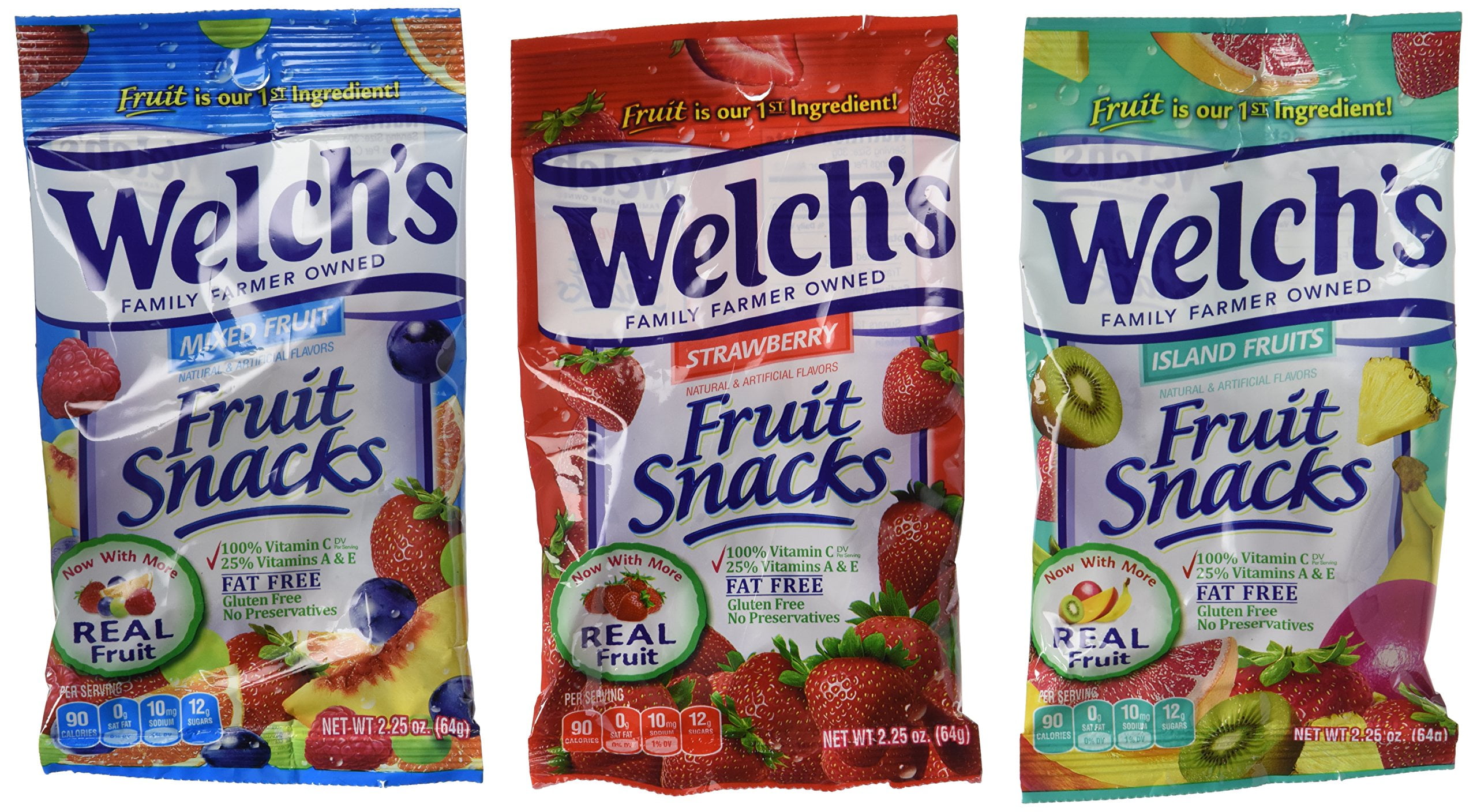 Welch's Fruit Snacks, 2.25 Ounce Pouches, 24 Count, Variety Pack