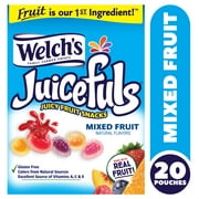 Welch’s Fruit Snacks, Juicefuls Mixed Fruit, 1 oz, 20 Pack